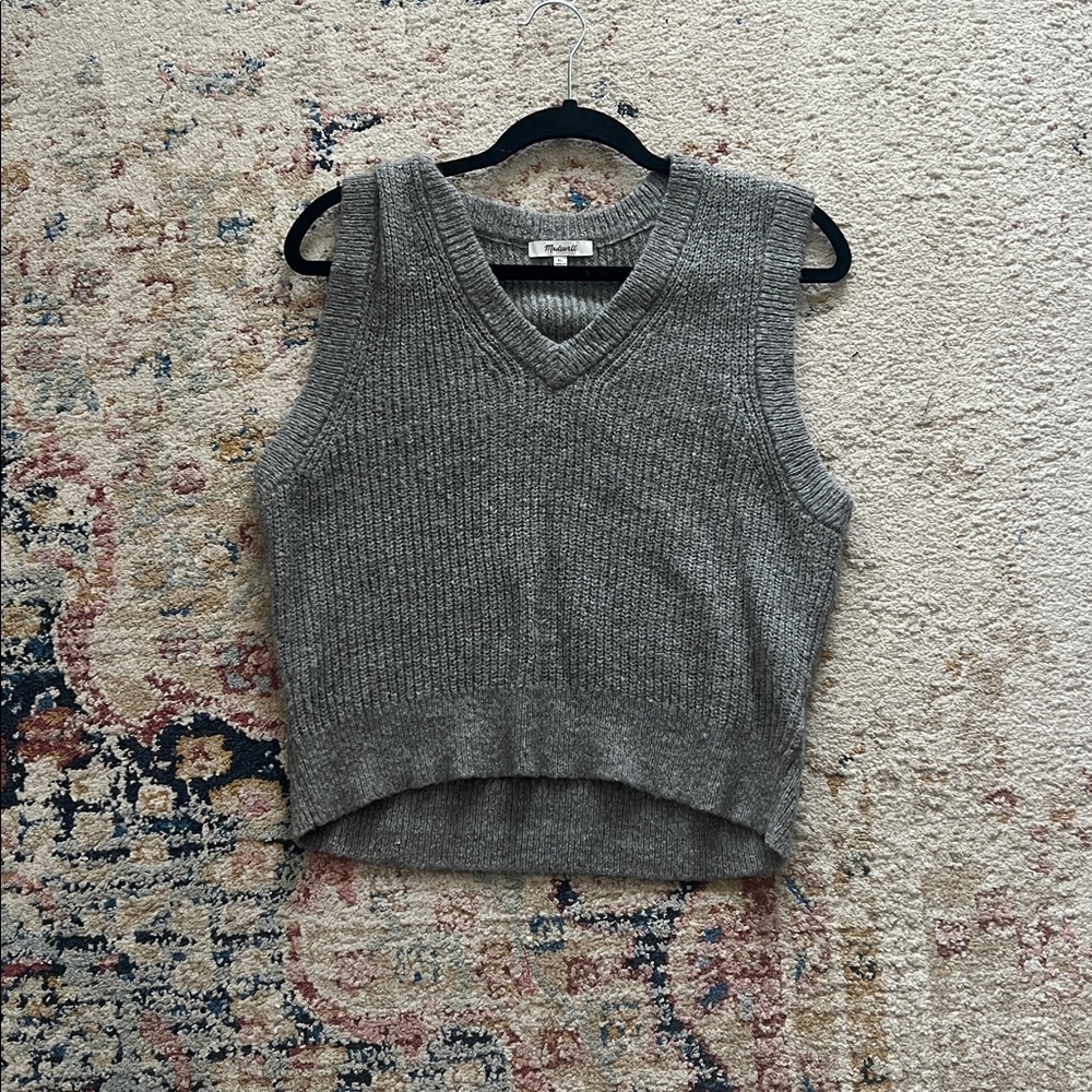 Madewell Fineloft Shrunken Sweater Vest